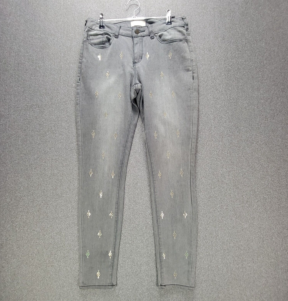 Sundance Size 27 Grey Gold Sequin Primrose Jeans